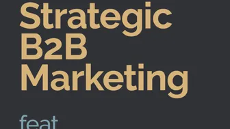 Artwork for The Evergreen Playbook episode "Strategic B2B Marketing" featuring Manuela Kohlhas.
